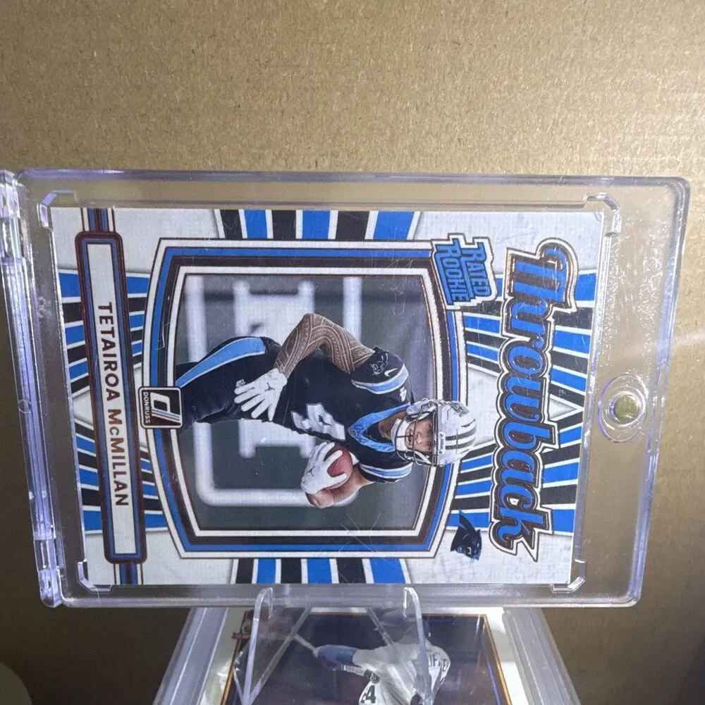 2025 Panini Donruss Rated Rookies Throwbacks Tetairoa McMillan RC #32